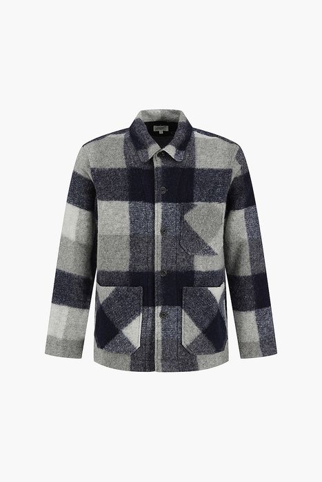 PERRY 울 혼방 체크 셔츠형 캐주얼 자켓 BE1311401